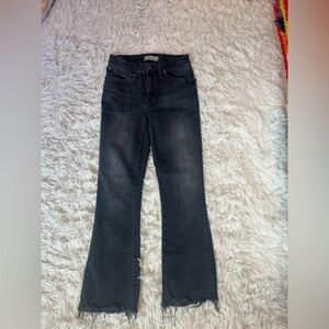 Madewell Cali-Demi Boot cut Jeans in faded black size 24